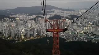 금정산 케이블카타고 시내 구경합니다.