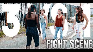 3 GIRLS VS 1 - Martial Arts Fight Scene