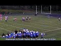 wahconah vs south hadley high school boys footbal sept 13 2024