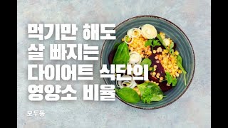 먹기만 해도 살 빠지는 다이어트 식단의 영양소 비