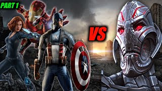 Avengers VS Ultron's Unbeatable Army 🔥|PART 1|Marvel Future Fight Gameplay|GUGUL 2.O