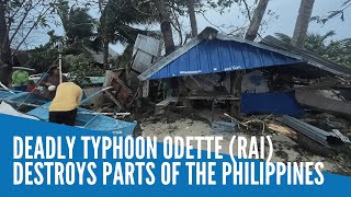 Deadly typhoon Odette (Rai) destroys parts of the Philippines