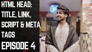 HTML Tutorial: Title, Script, Link, & Meta Tags | web development episode4 #coding #hr #programming