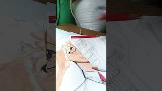 👿😱How to dro easy anymy drawing # viral #short #anime #Anku art 99