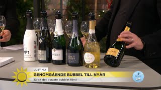 Champagnetips till nyårsafton  - Nyhetsmorgon (TV4)