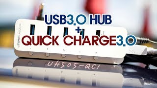 퀵차지3.0을 품은 USB허브 ipTIME UH505-QC1