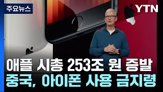 애플, 中 아이폰 금지령에 '흔들'...이틀 만에 시총 253조 증발 / YTN