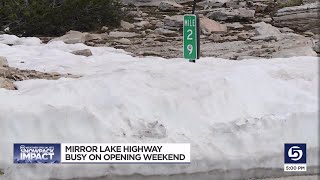 Mirror Lake Highway busy on opening weekend