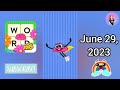 wordbrain rainbow event june 29 2023