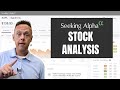 How to Analyze Stocks Using Seeking Alpha Premium Stock Pages