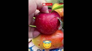 Satisfying Apple Cutting 😇🥰😋 #shorts #fruit #fruits #fruitcutting #fruitjuice #satisfying #viral #me