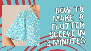 How to make a flutter sleeve in 3 minutes /Sewing tricks for beginners