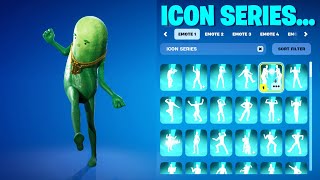 ALL FORTNITE ICON SERIES DANCES \u0026 EMOTES