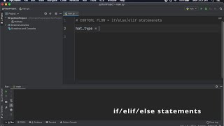 Python - Tutorial 5 - if/elif/else statements - Control Flow
