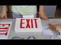 jee2rw jee2gw led exit sign video instruction