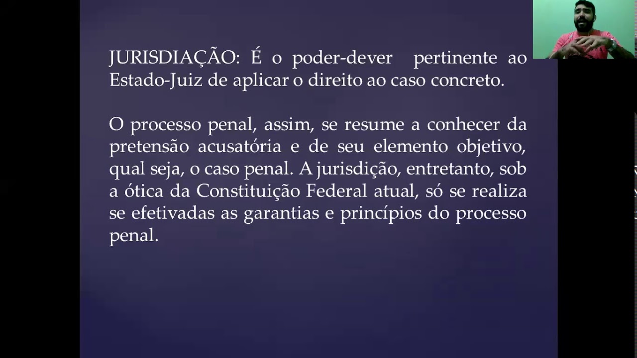 Aula 3 - Parte 1 - Jurisdição E Competência (Processo Penal I VII ...