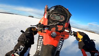 Snowmobile Wheelie Madness!!