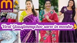 😱🔥meesho \u0026instagram trending \u0026viral festival 💜sarees 👌#dontmiss #meesho #jimmy #viral#meeshohaul