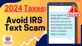 Avoid IRS Text Scams! Don't reply....it's a scam!