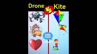 Drone vs Kite. #shortvideo #viralvideo #shorts#luckyfacts. 🪁🪁😱😱😱