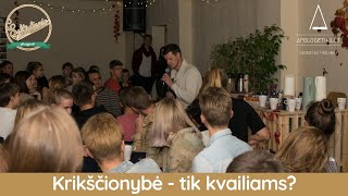 Krikščionybė - tik kvailiams? (L. Jacevičius @Šeštadienio kavinė)