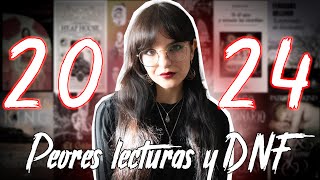 Mis PEORES LECTURAS de 2024 y todos los LIBROS QUE HE ABANDONADO 🙃 | moonlight books