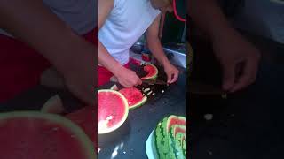 Water melon carving.