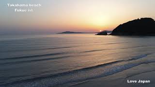 五島列島福江島 高浜海水浴場サンセット