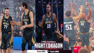 LUKA DONCIC \u0026 NIKOLA JOKIC  HAVING MORE FUN AT GORAN DRAGIC's FAREWELL GAME IN LJUBLJANA, SLOVENIA