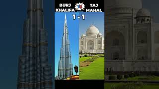 Burj Khalifa vs Taj Mahal ❓ #shorts #youtubeshorts #short #tajmahal #burjkhalifa #trending #viral