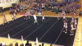 HFHS Varsity cheerleading at Andrew 2012-2013