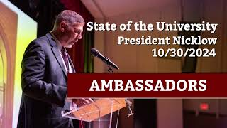 State of the University: Ambassadors