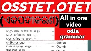 ଏକ ପଦରେ ପ୍ରକାଶ କର || Single Word || Odia Grammar || OTET Exam || OSSTET Exam || CTET Exam ||