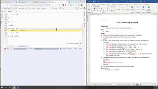 Lab 7 while Loop in #Python
