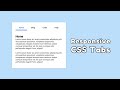 CSS Tabs with Slide Indicator | Using Only HTML & CSS | LiteMap