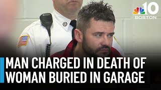 Man charged in death of woman found buried in his garage