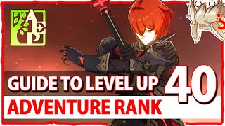 Beginners Guide To Level Up Adventure Rank To 40! - GENSHIN IMPACT