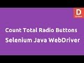 Total number of Radio buttons Selenium Java