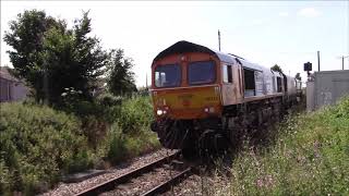 NHS Liveried 66731 'Captain Tom Moore' on Isle of Grain 22/6/20