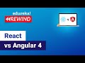 Angular 4 vs React | Javascript Frameworks Comparison | Which One to Learn? | Edureka Rewind - 1