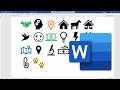 How To Insert ICONs in Word Document - FREE ICONs in Microsoft Word