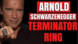 Arnold Schwarzenegger Shows His Terminator Skull Ring |  AJT Jewellery