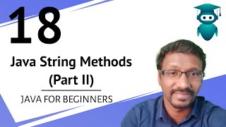 Java for Selenium : 18. Java String Methods | Equals | CompareTo | CharAt | IndexOf | Part 2
