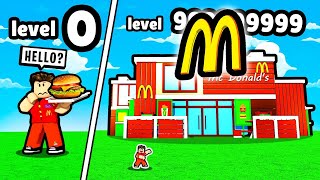 GETTING LEVEL 9999 FAST FOOD in Roblox!