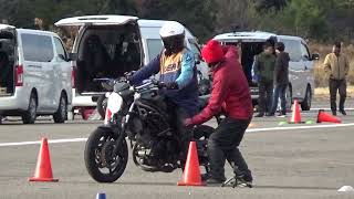 2025年1月12日 関西パイロン練習会 ぎょねさん SV650 15：46