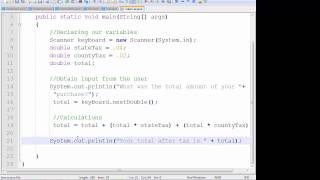 Java Tutorial - 6 - Input from the keyboard