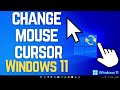 How to Change Mouse Cursor Appearance in Windows 11 | Customize Pointer Style & Theme - Guide