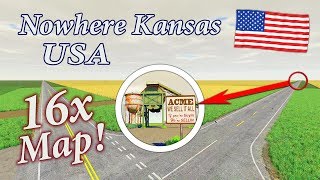 NOWHERE KANSAS USA 16X Map. Map Tour - Test - Farming Simulator 19 PC