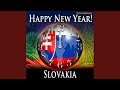 Happy New Year Slovakia with Countdown and Auld Lang Syne