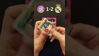 Can I predict BAYERN MUNICH vs REAL MADRID from these TOPPS sticker packs? 30/04/2024 #shorts